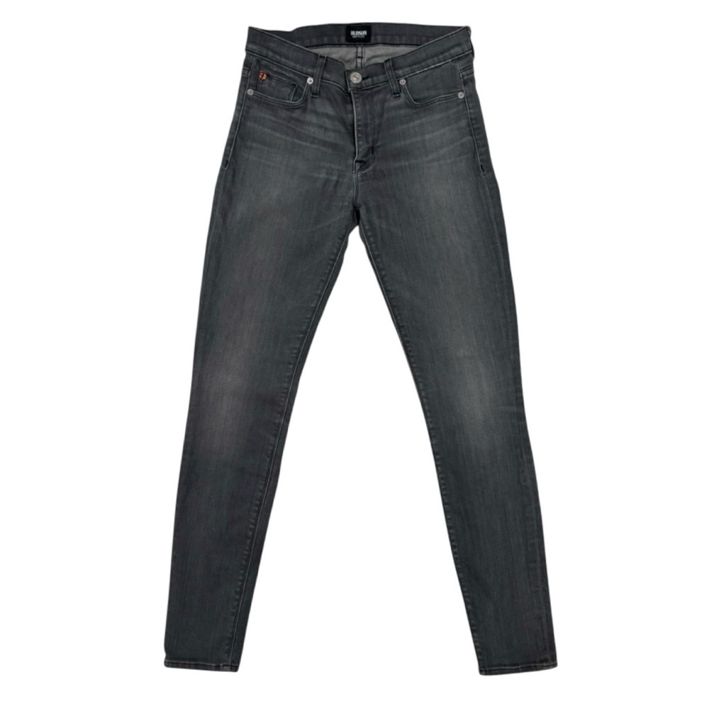 Hudson Stretch Skinny Jeans 27 Gray Mid Rise Made in USA